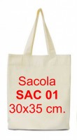 Sacola ecol�gica 30x35 cm. ref. SAC 01