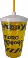 Copo espiral 750 ml. com tampa e canudo - Seu dia a dia mais agrad�vel e hidratado!