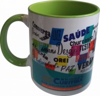 Caneca Porcelana Reta 300 ml. ref. 2050