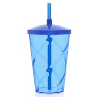 Copo Twister 500 ml. com tampa e canudo