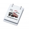 Capa em PVC Branco (textura sint�tica) com grava��o U.V. (sem limite de cores)
